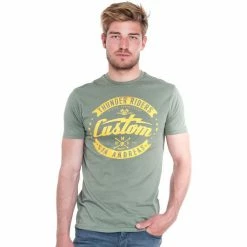 French Denim T-Shirt Custom kaki T-shirts & Polos