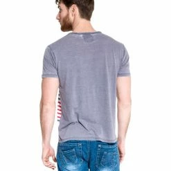 French Denim T-Shirt ray? marin T-shirts & Polos -French Denim Soldes 21553303 500 C