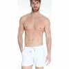 French Denim Short de bain blanc uni Pochettes / Sacoches -French Denim Soldes 21553307 500 A