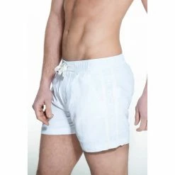 French Denim Short de bain blanc uni Pochettes / Sacoches -French Denim Soldes 21553307 500 C