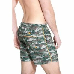 French Denim Short de bain camouflage Kaki Pochettes / Sacoches -French Denim Soldes 21553313 500 C