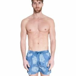 French Denim Short de bain feuilles de palmiers Pochettes / Sacoches