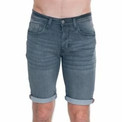French Denim Bermudas jeans gris stretch Shorts & Bermudas