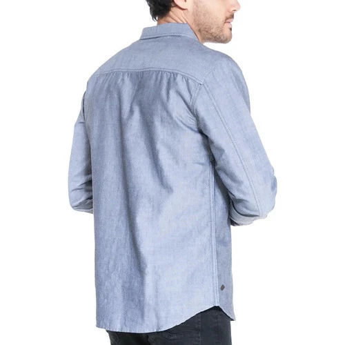 French Denim Chemise manches longues Oxford Chemises 4 French Denim Chemise manches longues Oxford Chemises – Image 2