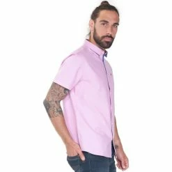 French Denim Chemise manches courtes Oxford Chemises 7 French Denim Chemise manches courtes Oxford Chemises -French Denim Soldes 21553384 500 C