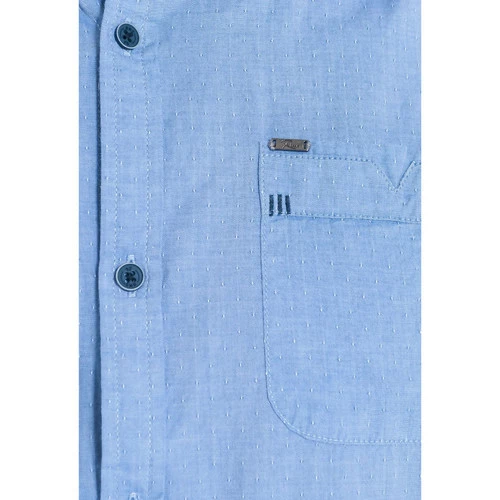 French Denim Chemise dobby bleue chambray Chemises 5 French Denim Chemise dobby bleue chambray Chemises – Image 3