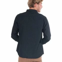 French Denim Chemise manches longues noire Chemises -French Denim Soldes 21553390 500 B