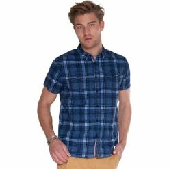 French Denim Chemise manches courtes ? carreaux Chemises