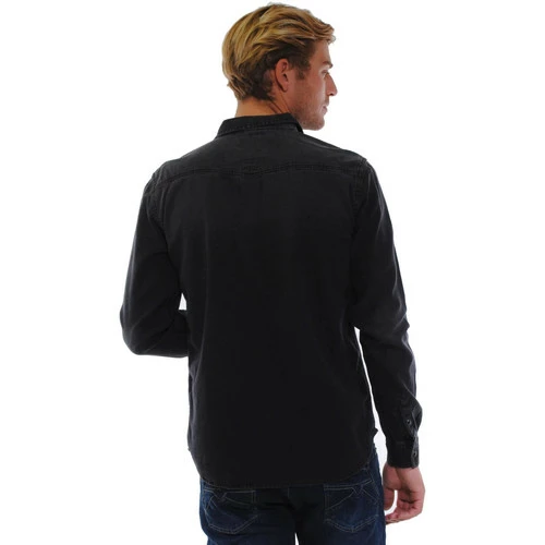 French Denim Chemise denim noire Chemises 4 French Denim Chemise denim noire Chemises – Image 2