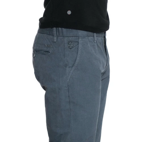French Denim Pantalon chino imprim? anthracite Pantalons 4 French Denim Pantalon chino imprim? anthracite Pantalons – Image 3