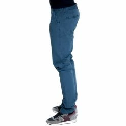 French Denim Pantalon chino imprim? marine Pantalons -French Denim Soldes 21553408 500 C