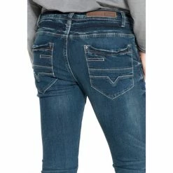 French Denim Jeans slim bleu effet us? Jeans -French Denim Soldes 21553409 500 C