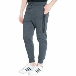 French Denim Bas de jogging tendance anthracite Pantalons