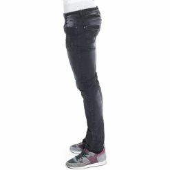 French Denim Pantalon jeans destroy stretch Jeans -French Denim Soldes 21553412 500 C