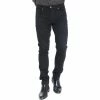 French Denim Pantalon en twill stretch noir Pantalons