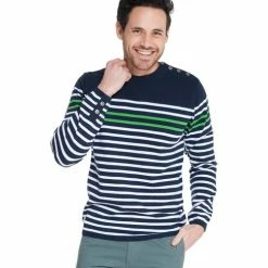 French Denim Pull marin boutonn? Pulls & Gilets