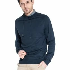 French Denim Pull col boule Pulls & Gilets