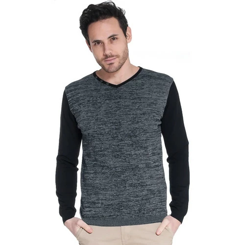 French Denim Pull col V bicolore Pulls & Gilets 3 French Denim Pull col V bicolore Pulls & Gilets