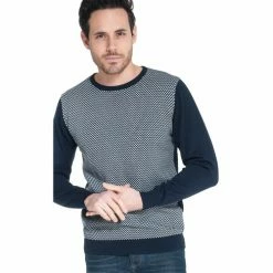 French Denim Pull bicolore jacquard devant Pulls & Gilets