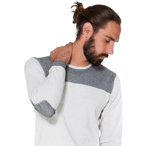 French Denim Pull col rond Bicolore Pulls & Gilets 5 French Denim Pull col rond Bicolore Pulls & Gilets – Image 3