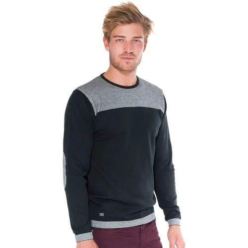 French Denim Pull col rond Bicolore Pulls & Gilets 5 French Denim Pull col rond Bicolore Pulls & Gilets – Image 3