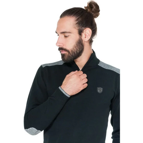 French Denim Pull bicolore col zipp? Pulls & Gilets 4 French Denim Pull bicolore col zipp? Pulls & Gilets – Image 2