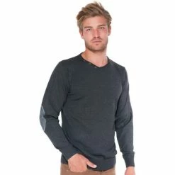 French Denim Pull col V chin? Pulls & Gilets -French Denim Soldes 21553506 500 C