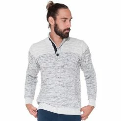 French Denim Pull col camionneur Pulls & Gilets