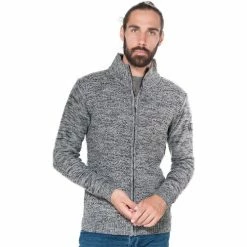 French Denim Gilet chin? col montant Pulls & Gilets