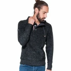 French Denim Pull chin? ? capuche Pulls & Gilets