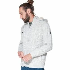 French Denim Gilet capuche doubl? sherpa Pulls & Gilets -French Denim Soldes 21553557 500 C