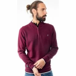 French Denim Gilet chin? ? torsades Pulls & Gilets