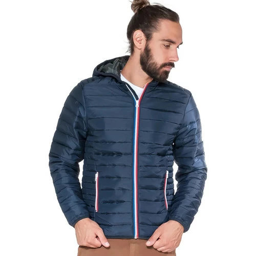 French Denim Doudoune fine d?tails tricolores Manteaux 3 French Denim Doudoune fine d?tails tricolores Manteaux