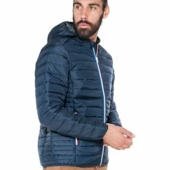 French Denim Doudoune fine d?tails tricolores Manteaux 7 French Denim Doudoune fine d?tails tricolores Manteaux -French Denim Soldes 21553608 500 C