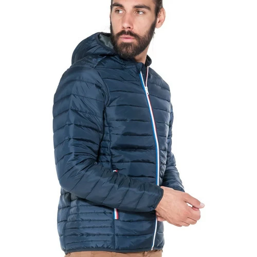 French Denim Doudoune fine d?tails tricolores Manteaux 5 French Denim Doudoune fine d?tails tricolores Manteaux – Image 3