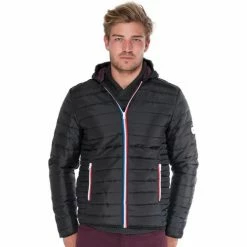 French Denim Doudoune fine d?tails tricolores Manteaux