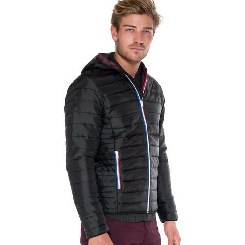 French Denim Doudoune fine d?tails tricolores Manteaux 4 French Denim Doudoune fine d?tails tricolores Manteaux – Image 2