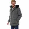 French Denim Parka kaki fourrure synth?tique ? capuche Manteaux -French Denim Soldes 21553614 500 A