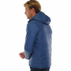 French Denim Doudoune r?versible ? capuche marine Manteaux -French Denim Soldes 21553617 500 C