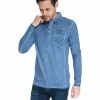 French Denim Polo manches longues dirty dyed T-shirts & Polos -French Denim Soldes 21553650 500 A