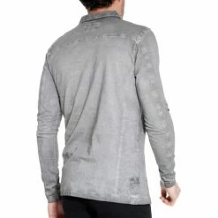 French Denim Polo manches longues dirty dyed T-shirts & Polos -French Denim Soldes 21553651 500 B