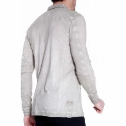 French Denim Polo manches longues dirty dyed T-shirts & Polos -French Denim Soldes 21553652 500 C