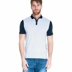 French Denim Polo Bicolore manches courtes imprim? T-shirts & Polos