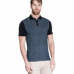 French Denim Polo Bicolore manches courtes imprim? T-shirts & Polos