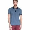 French Denim Polo manches courtes maille piqu?e T-shirts & Polos 2 French Denim Polo manches courtes maille piqu?e T-shirts & Polos -French Denim Soldes 21553675 500 A