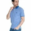 French Denim Polo manches courtes piqu? chin? bleu T-shirts & Polos -French Denim Soldes 21553678 500 A