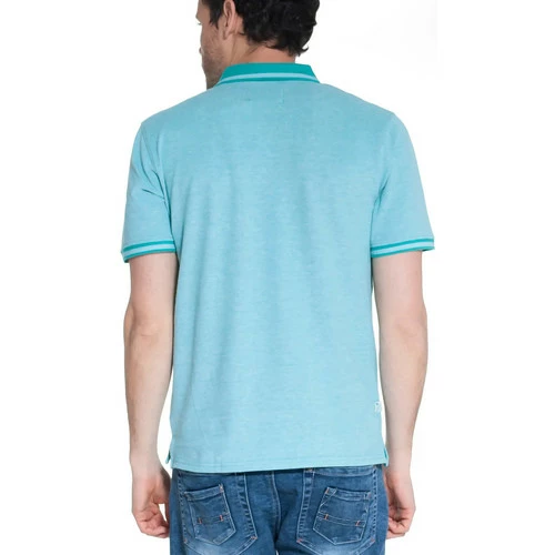 French Denim Polo manches courtes piqu? chin? vert T-shirts & Polos 4 French Denim Polo manches courtes piqu? chin? vert T-shirts & Polos – Image 2