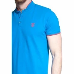 French Denim Polo manches courtes col officier Bleu T-shirts & Polos 6 French Denim Polo manches courtes col officier Bleu T-shirts & Polos -French Denim Soldes 21553684 500 B