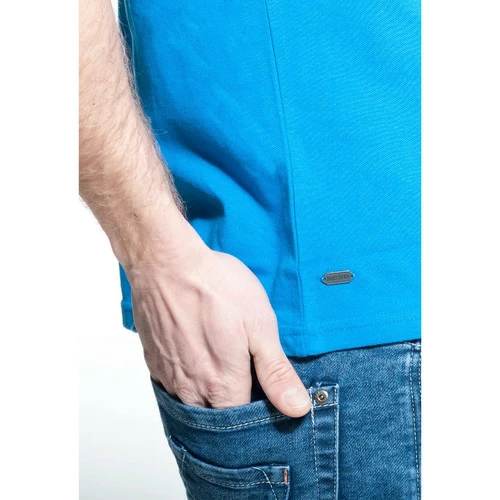 French Denim Polo manches courtes col officier Bleu T-shirts & Polos 5 French Denim Polo manches courtes col officier Bleu T-shirts & Polos – Image 3