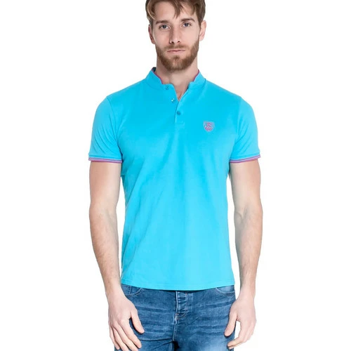 French Denim Polo manches courtes col officier T-shirts & Polos 3 French Denim Polo manches courtes col officier T-shirts & Polos